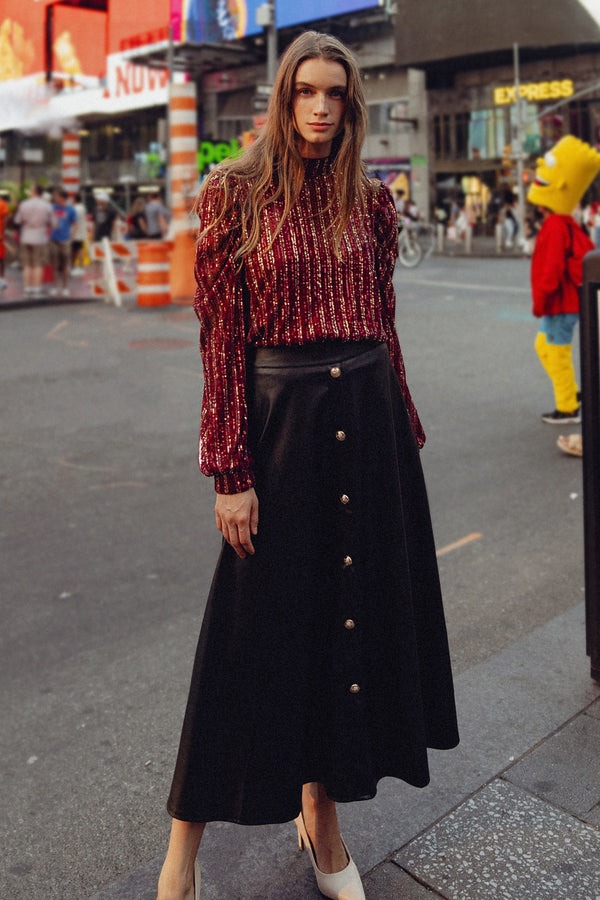 moonlit-love-faux-leather-midi-skirt Flying Tomato-Sophia's StyleSKIRTS-1